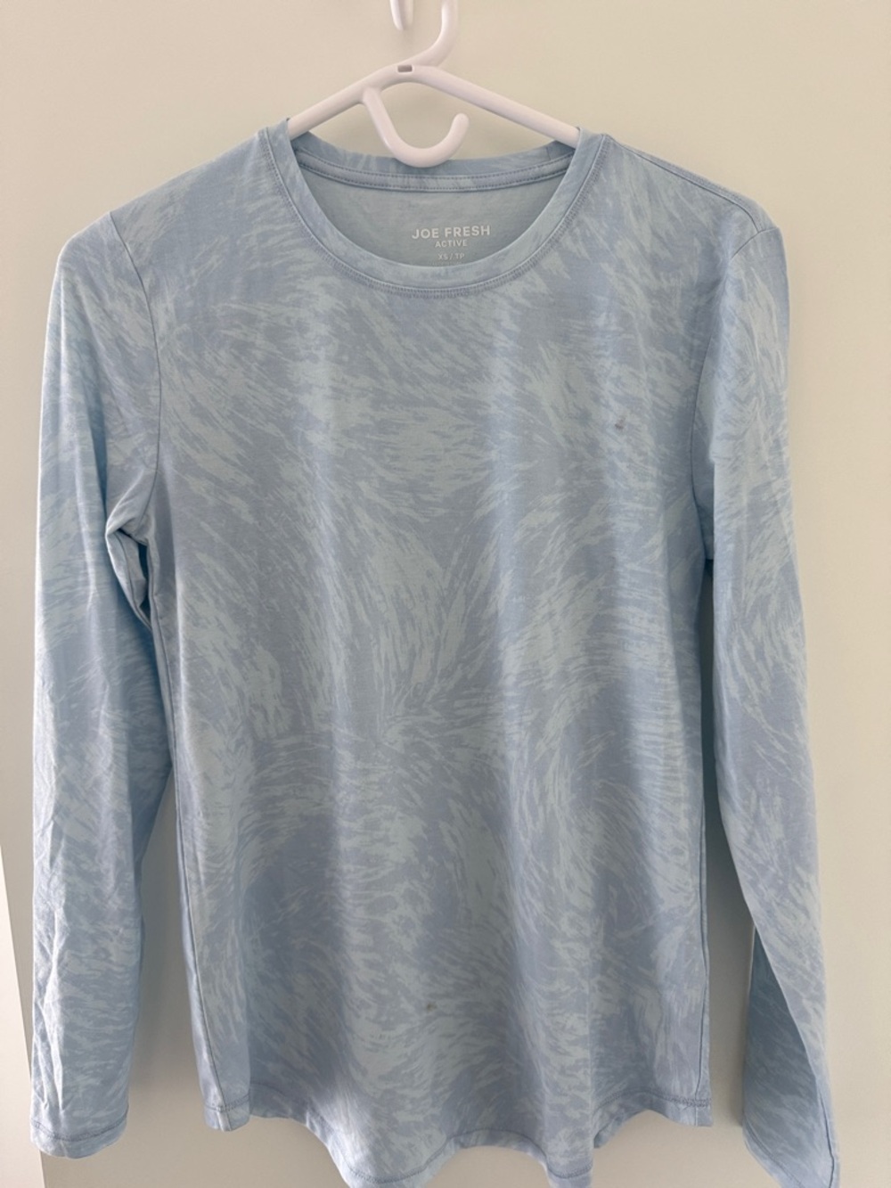 Joe Fresh Pale Blue Long Sleeve Performance Tee